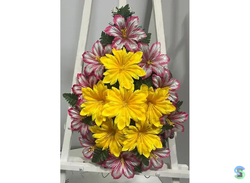 Венок ритуальный "Эконом №1" 55 см.