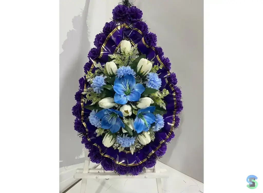 Венок ритуальный "Джентльмен" 90 см.