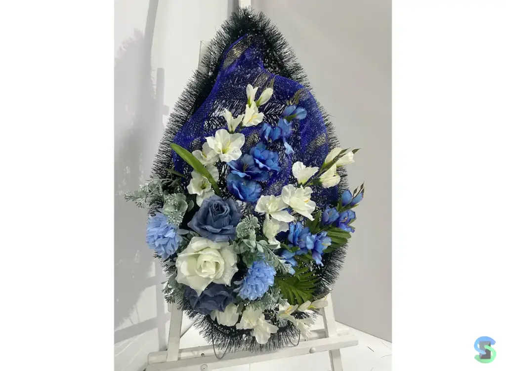 Венок ритуальный "Бриз" 75 см.