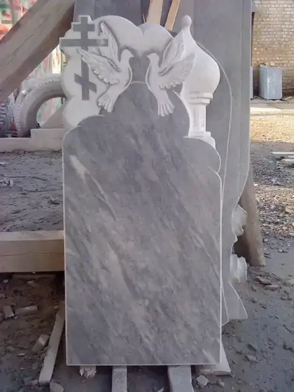 Памятники 100х50х7 Полевской мрамор