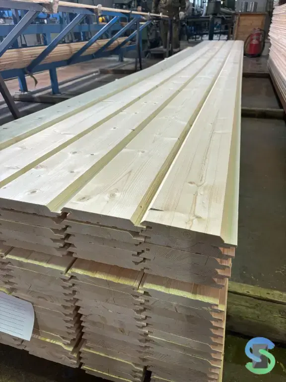 Имитация бруса 22 х 195 х 6000 сорт АВ, Ель