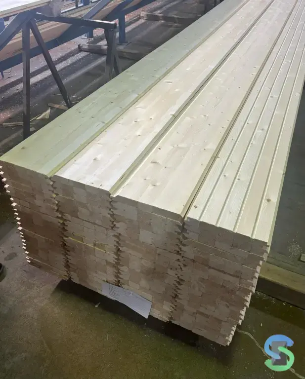Имитация бруса 22 х 195 х 6000 сорт АВ, Ель